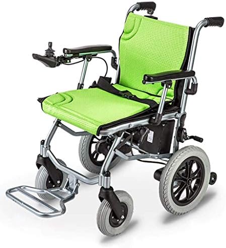 New Model 2019 Fold & Travel Lightweight Motorized Electric Power Wheelchair Scooter, Aviation Travel Safe Electric Wheelchair Heavy Duty Power Wheelchair