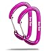 Hammock Carabiner Clip, Heavy-Duty Locking Wiregate Carabiner 2 pack