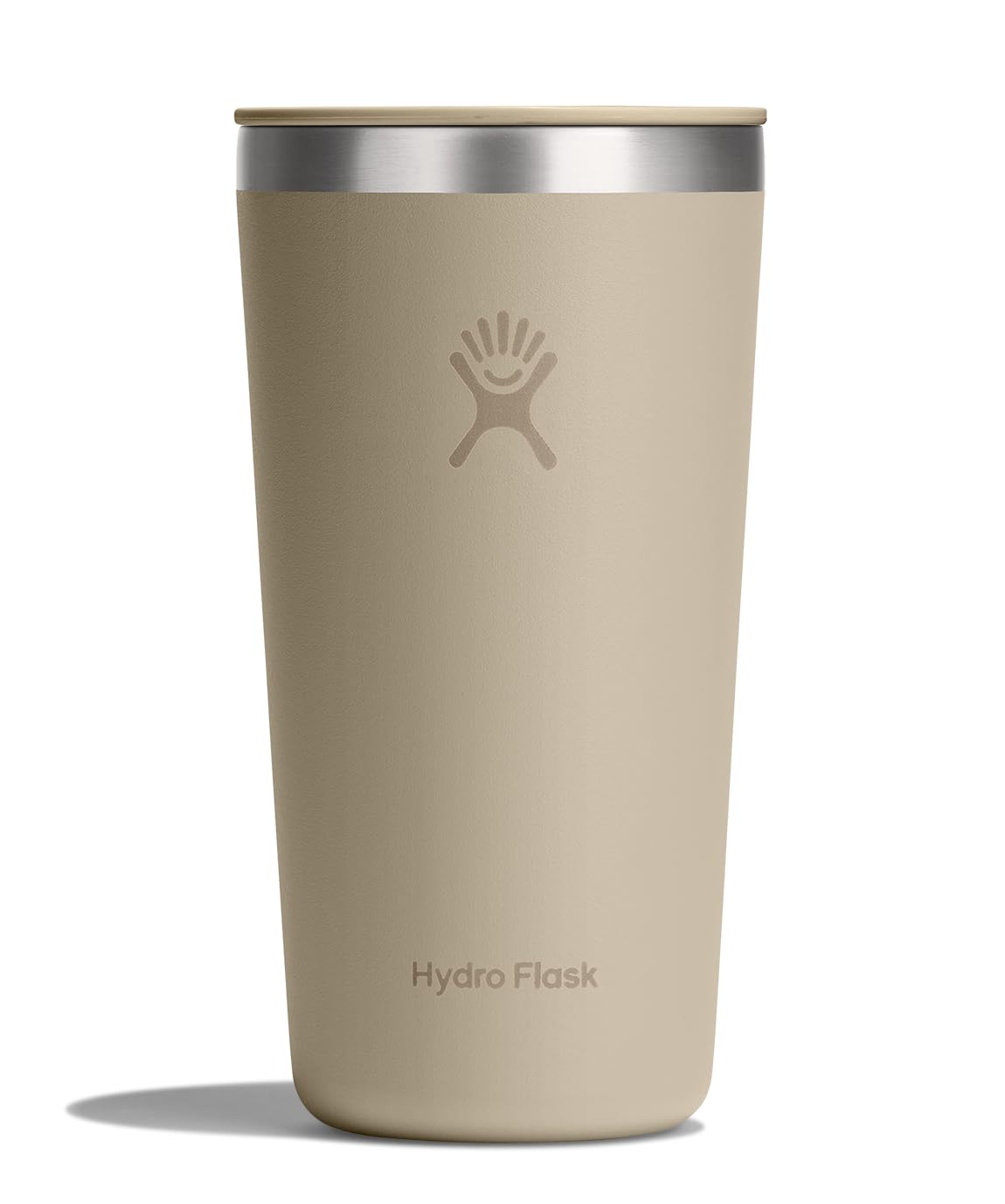 Hydro Flask All Around Tumbler Press-in Lid, Insulated Travel Mug, Stainless Steel Coffee Cup 20 Oz Oat Tan Image