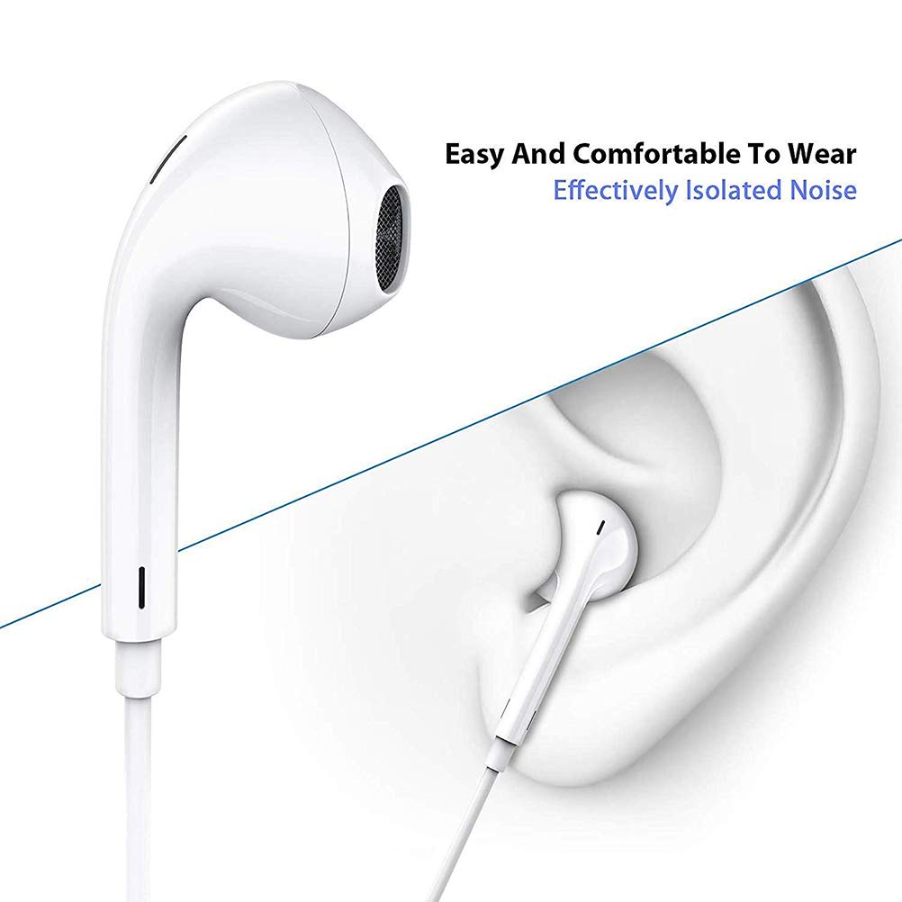 Earbuds Headphones Compatible for iPhone 8 Headphones, Plug and Play Earphones with Built in Remote Control, Applicalbe with iPhone Xs/XS Max/XR/X/8/8 Plus/7/7