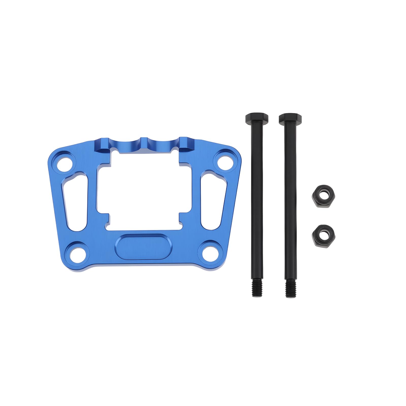 Be In Your Mind Blue Rear Bulkhead Mount 7075 Alloy 107154-1 Compatible with TRA-XXAS Mini Maxx Strengthen