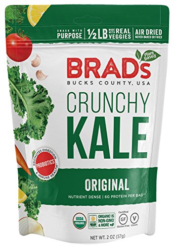 Brad's Plant Based Organic Crunchy Kale, Original, 12 Count
