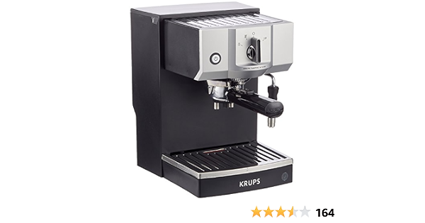 Krups Steam \u0026 Pump Máquina De Espresso, 1400 W, Acero Inoxidable,  Negro/Plateado : Amazon.es: Hogar y cocina