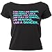 Gia-Mia Dance Big Girls' I Am A Dancer Tee Jazz Hip Hop Performance Team, Black, Medium