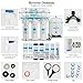 Geekpure 5-Stage Reverse Osmosis Drinking Water Filter System with Extra 7 Filters-75GP