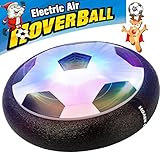 AMENON Kids Air Power Soccer Football Size 4 Boys Girls Sport Children Novelty Toys Training Football Indoor Outdoor Floating Disk Hover Ball Game,Festival Light Up Toys