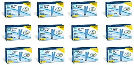 600 Precision Xtra Blood Glucose Test Strips (50/box, 12 boxes/case)