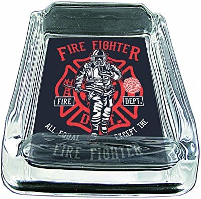 Glass Square Ashtray for outdoor With Four Places to Drop Your Cigarette| Thick and Transparent Glass Tray |Glass Ashtray Stand |Glass Ashtray Set| Glass Ashtray for Home| Fire Fighter
