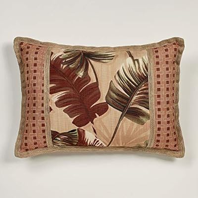 Touch of Class Key West Tropical Palm Tree Leaves - Oversized - Russet, Brown, Sage Green - Comforter Set - King Size… 517LaHv%2B tL