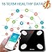 Triomph Smart Scale, Body Fat Scale with iOS and Android App Digital Bathroom Scale for Weight, Body Fat, Water, Muscle, BMI, Bone Mass Black