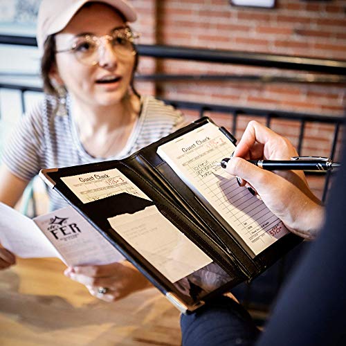 Brinero Premium Server Book, Newly Improved Bulk Pockets for