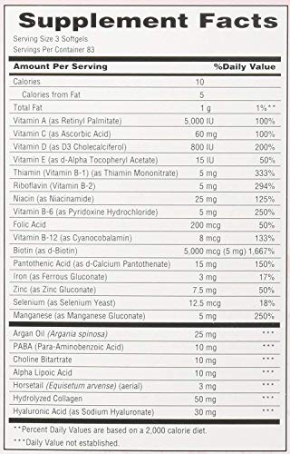 Nature S Bounty Hair Skin And Nails 5000 Mcg Of Biotin 250