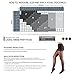 Truform Sheer Compression Pantyhose, 8-15 mmHg, Women's Shaping Tights, 20 Denier, Beige, Medium