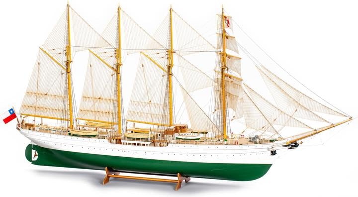 Chilean Navy Esmeralda Training Ship - Special Edition 1:100 Billing Boats Wooden Kit