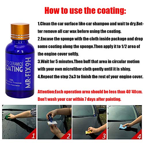 image for Autokcan 9H Nano Ceramic Coating for Cars,High Gloss Anti-Scratch Auto