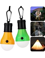 KOROSTRO Lampada LED da Campeggio, Campeggio Esterno Lampa Tenda Lampada d'Emergenza Portatile Lampadina per Campeggio Escursioni La Pesca Il Backpacking Tenda e Luce di Emergenza, Confezione di 2