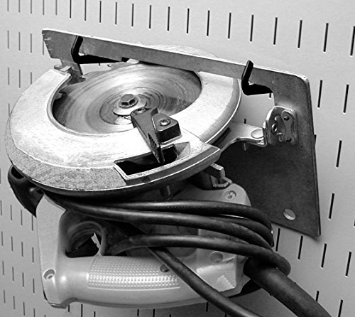 Wall Control 3-1/2in Reach Curved Tip Slotted Hook Pack - Slotted Metal Pegboard Hooks Pegboard and Slotted Tool Board - Black