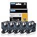 Rhino 4200 5000 5200 6000 3000 Label Tape Replacement for Dymo Rhino 18445 Industrial 3/4