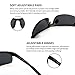 SUNGAIT Men's HD Polarized Sunglasses for Driving Fishing Cycling Running Metal Frame UV400 (Black, Gray)
