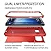YOUMAKER Galaxy Note 8 Case, Full Body Heavy Duty Protection Shockproof Slim Fit Case Cover for Samsung Galaxy Note 8 (2017 Release) Without Built-in Screen Protector (Red)