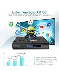 pendoo - Caja de TV para Android TX3 9.0 TV, 2 + 16 G TX6 H6