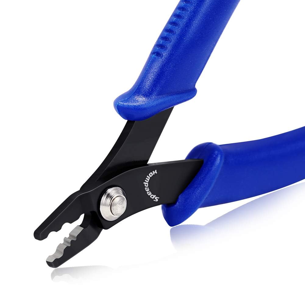 SPEEDWOX Bead Crimping Pliers Crimper Tool for Jewelry Making 5 Inches Standard Precision Mini Fine Pliers with Spring Straight Head Multi Use DIY Jewelry Craft Beading Hobby