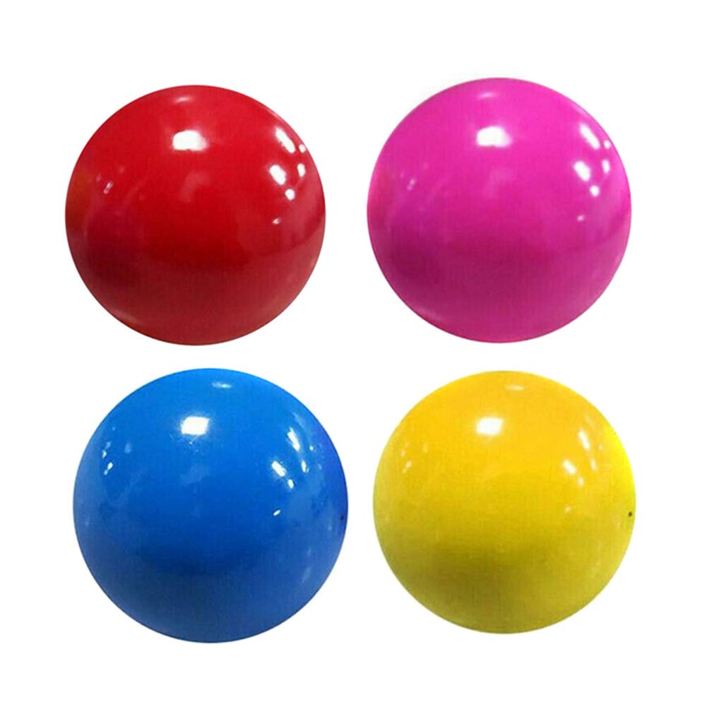 Stress Reliefer Fluorescent Sticky Target Balls Soft Ball Toys