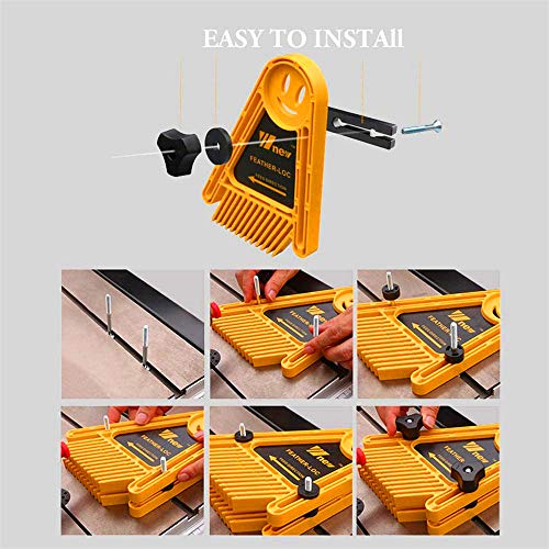 Featherboard Saftly Table Saw Push Block,pack of 2 Table Fence for