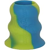 Grip-N-Rip II Softball Bat Taper Non-Slip Ergonomic Grip for Secure Hold Durable Easy Installation Fits Most Softball Bats Ideal for Enhanced Comfort &amp; Performance (Electric Blue/Neon Green)