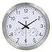 Hippih 10 Inch Silent Non-ticking Wall Clock- Metal Frame Glass Cover