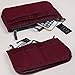 JET-BOND Multi-Pocket Handbag Organizer Liner Pouch Medium Size with Handles (Wine)