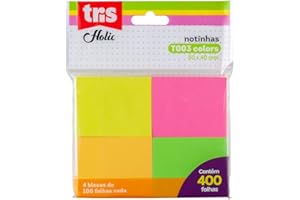 Nota Autoadesiva, Tris, 7897476677446, Multicor, pacote de 100