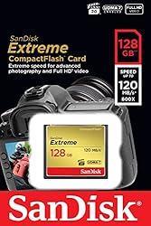 SanDisk 128GB Extreme CompactFlash Memory Card UDMA
