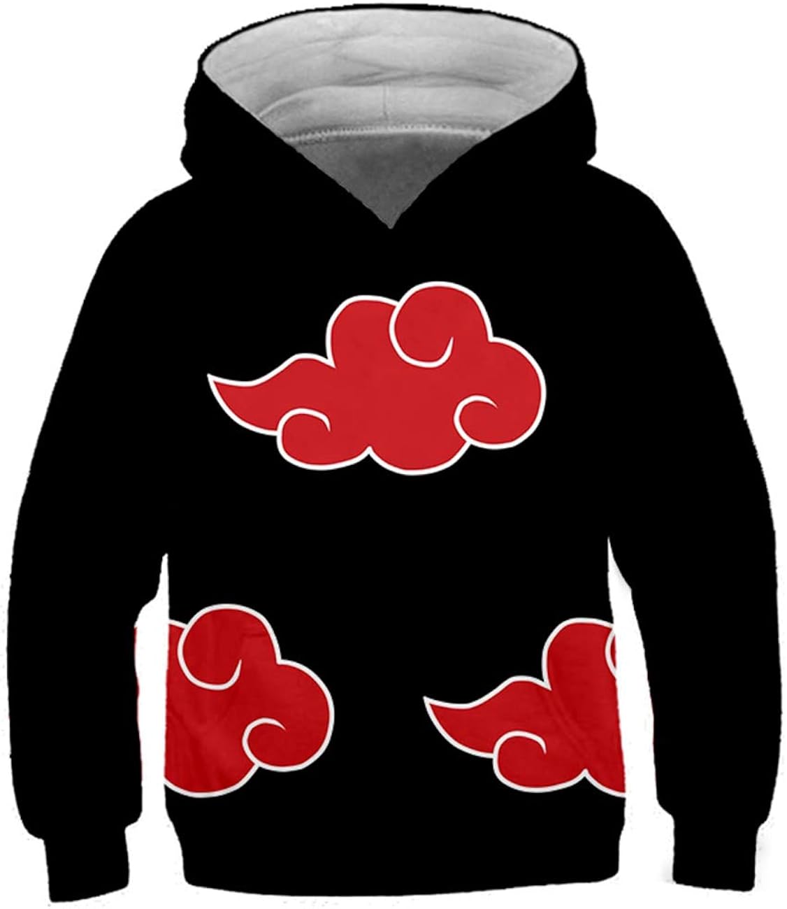 Sweat à Capuche Enfant Imprimé Galaxy Et Animaux - Doublure Polaire Chaud - 3-10 Ans