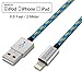 [Apple MFi Certified] Eoso 6.6 Feet/2 M Extra Long Nylon Braided USB Cable with Aluminum Cap on 8 Pin Lightning Connector for iPhone 6S/6S plus,7/ 6 Plus,iPad Air 2 and More (6.6Ft Silver)