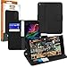 Orzly Razer Phone Wallet Case, Multi-Function Wallet Case for The Razer Phone Gaming Smartphone (2017 Android Model) - Black Protective Cover with Card Pockets & Integrated Display Stand