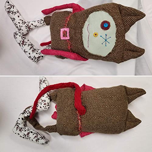 Big Goofy Monster Doll Handmade Lovable Travel Pillow