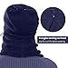 AblerV Balaclava Women Winter Hat Scarf Set Windproof Ski Mask Winter Cap - Blue