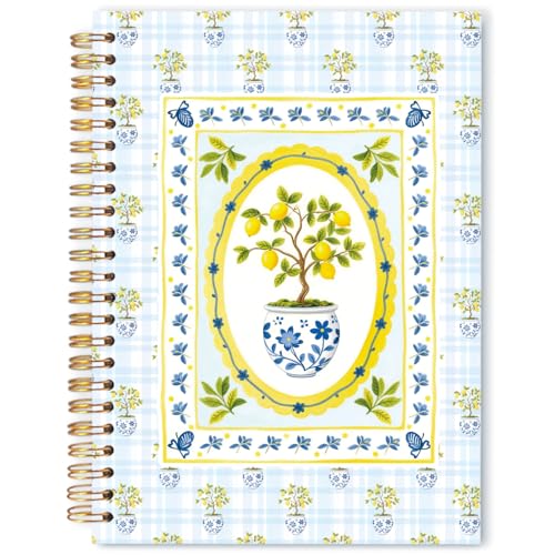 Blue Chinoiserie Lemon Notebook Journal
