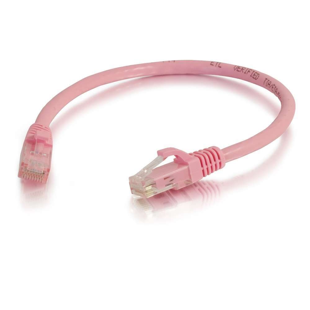 C2G 83588 Cat6 Booted Unshielded (UTP) Network Patch Cable - Pink, 1m