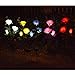 Homeleo Garden Light Up Rose Flower Stake, Outdoor Solar Powered Rose Lights for Garden Patio Backyard Christmas Pathway Driveway Decoration - Blue