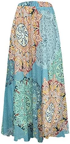 Pretchic Women's Blossom Floral Chiffon Maxi Long Skirt