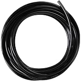 CGELE Pneumatic Tubing Black PU Air hose Pipe Tube 5/32 inch or 4mm OD 2.5mm ID 39.4ft/12 Meter for Air Line or Fluid Transfer