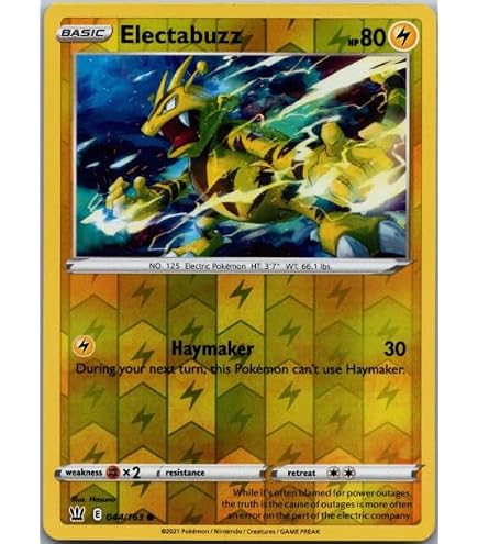 Electabuzz Card File