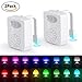 Sunnest 2 Pack UV Sterilizer Toilet Night Light, LED Toilet Bowl Light with Aromatherapy & 16 Colors Changing