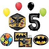 The Lego Batman Movie 5th Birthday Party Supplies and Balloon Decorations