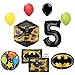 The Lego Batman Movie 5th Birthday Party Supplies and Balloon Decorations