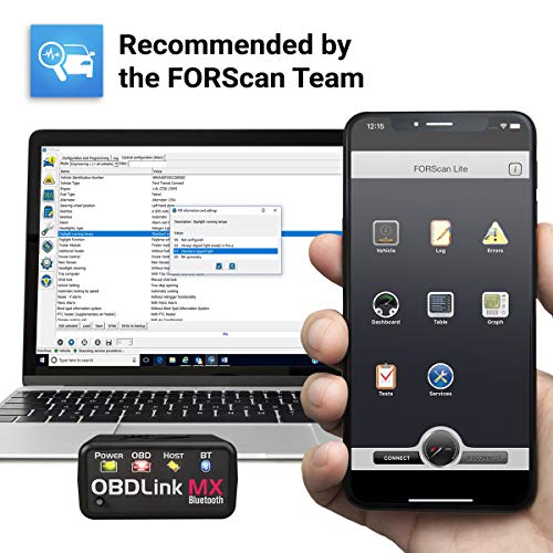 OBDLink MX Bluetooth OBD-II Automotive Scan Tool for Android and Windows