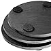 Juvale Round Black Slate Coasters with Rack (4 Inches, 9 Pieces)