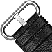 Fullmosa 12 Colors for Quick Release Leather Watch Band, Uli Genuine Leather Watch Strap 22mm Black